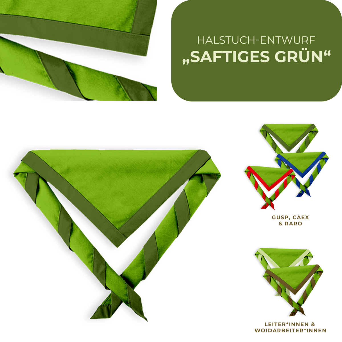 Halstuchfarbe: Saftiges Grün